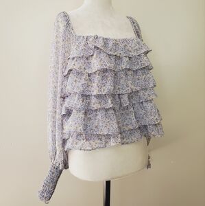 ASTR The Label Floral Tiered Top